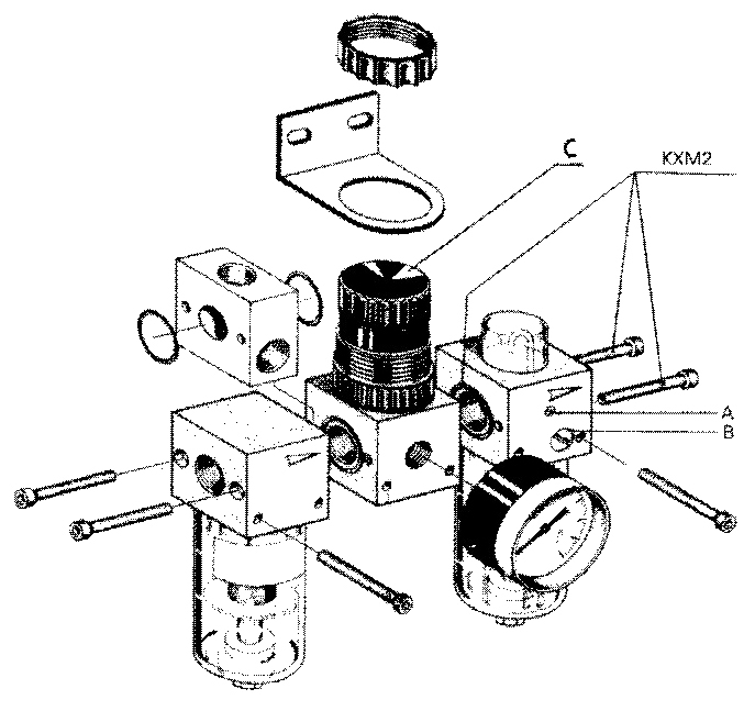 502_00样本说明-X系列page004-三联件连接方式